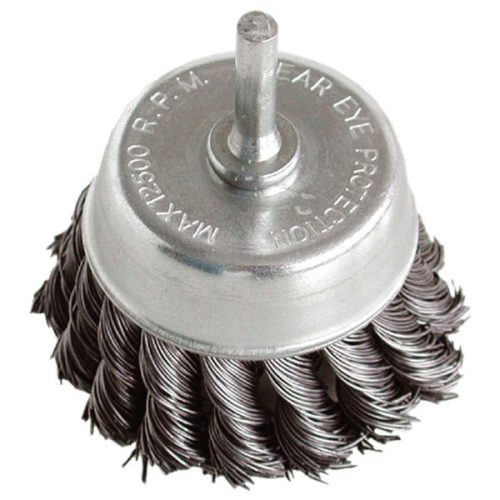 EXTOL CRAFT 17040 drótcsiszoló fazékkefe, 75mm, O 6mm-es csap, fúróba fogható, sodrott erős, max. 4500 ford/perc ( 17040 )