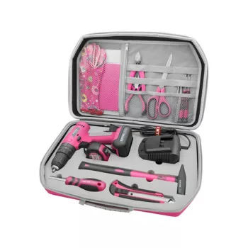   EXTOL LADY 402403 akkus ütvefúró, 12V, Li-ion, Extol Lady, 1db 2000 mAh akku+szerszámkészlet ( 402403 )