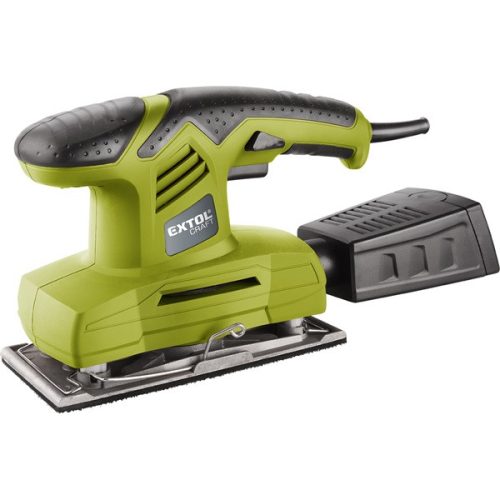EXTOL CRAFT 407115 vibrációs csiszológép 200W, 90×187mm; 11000/perc, alu és tépőzáras talp ( 407115 )