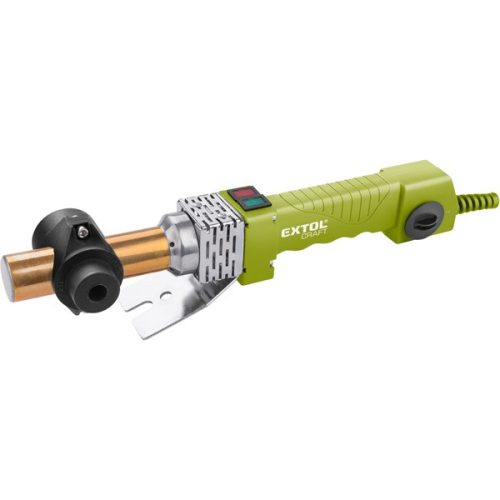 EXTOL CRAFT 419313 műanyagcső hegesztő gép, 1070W, 3 fej, 240-300°C, pontosság: +/-5 °C ( 419313 )
