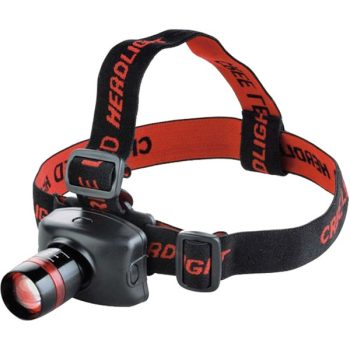   EXTOL LIGHT 43100 LED fejlámpa, 3 W, 120 Lumen, cseppálló; 3 funkció (teljes/fél fényerő, villogás) + zoom, elem nélkül ( 43100 )