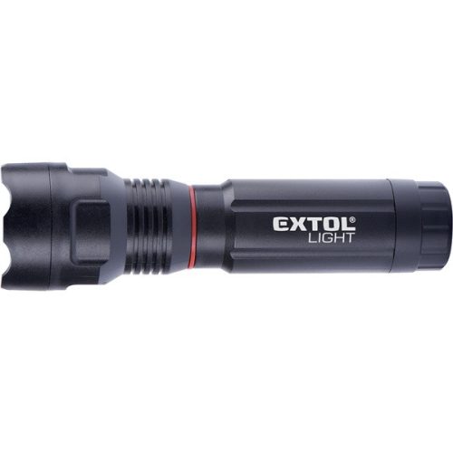 EXTOL LIGHT 43117 LED lámpa, 3W XPE+3 W COB, 100Lm+150Lm;teleszkópos, 3 funkció (teljes/fél fényerő, villogás), műanyag ház, elem nélkül ( 43117 )
