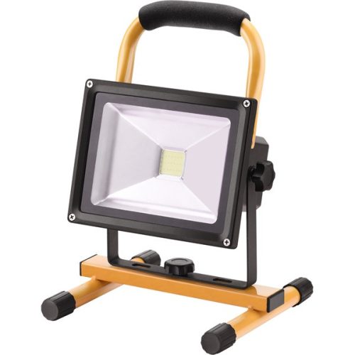 EXTOL LIGHT 43125 hordozható LED lámpa (reflektor), 10/20W; 1400 Lm, IP65, Li-ion akkus, 4400 mAh, tölthető: 230V és 12V is, 1,5kg ( 43125 )