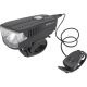 EXTOL LIGHT 43137 LED lámpa, biciklis, első, fehér 5 W LED; 350 Lm, ABS ház, USB újratölthető beépített Li-ion akku, 1200 mAh, duda funkc. ( 43137 )