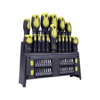   EXTOL CRAFT 53146 csavarhúzó klt. 49 db, CrV, mágneses, 4db lapos + 4 db PH + 8 db órás csavarhúzó + BIT-ek, műa. tartóállvány, bliszteren ( 53146 )