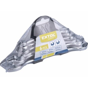   EXTOL CRAFT 6106B villáskulcs klt., W.S., műanyag tartóban; 6db, 6-17mm ( 6106B )