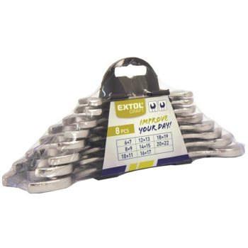   EXTOL CRAFT 6119B villáskulcs klt., W.S., műanyag tartóban; 8db, 6-22mm ( 6119B )