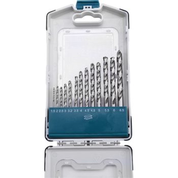   EXTOL INDUSTRIAL 8701118 fémcsigafúró klt., 13db, HSS-G 9341/M2, 2-8 mm, acélra, normál befogás, polírozott, műanyag tartóban ( 8701118 )