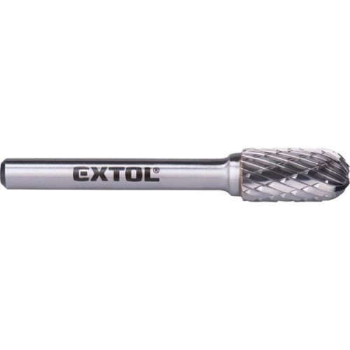 EXTOL INDUSTRIAL 8703724 keményfém turbómaró (rotormaró), hengeres, kerek orrú, átmérő 10×20mm/szár 6mm, keresztfogazás ( 8703724 )