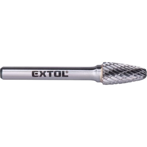 EXTOL INDUSTRIAL 8703754 keményfém turbómaró (rotormaró), íves, kerek orrú, átmérő 10×20mm/szár 6mm, keresztfogazás ( 8703754 )