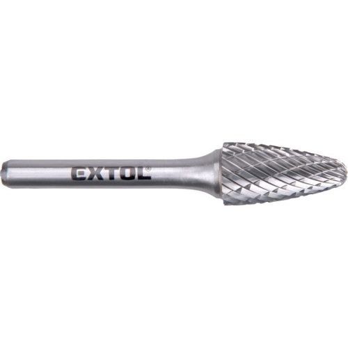 EXTOL INDUSTRIAL 8703755 keményfém turbómaró (rotormaró), íves, kerek orrú, átmérő 12×25mm/szár 6mm, keresztfogazás ( 8703755 )