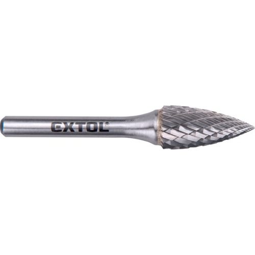EXTOL INDUSTRIAL 8703765 keményfém turbómaró (rotormaró), íves, hegyes orrú, átmérő 12×25mm/szár 6mm, keresztfogazás ( 8703765 )