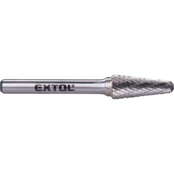   EXTOL INDUSTRIAL 8703784 keményfém turbómaró (rotormaró), kúpos, kerek orrú, átmérő 10×25mm/szár 6mm, keresztfogazás ( 8703784 )