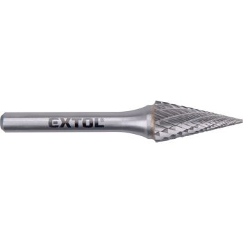  EXTOL INDUSTRIAL 8703795 keményfém turbómaró (rotormaró), kúpos, hegyes orrú, 12×25mm átmérő/ 6mm szár, keresztfogazás ( 8703795 )