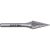 EXTOL INDUSTRIAL 8703795 keményfém turbómaró (rotormaró), kúpos, hegyes orrú, 12×25mm átmérő/ 6mm szár, keresztfogazás ( 8703795 )