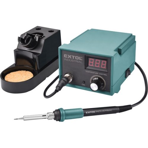 EXTOL INDUSTRIAL 8794520 forrasztó állomás, 70W, 200-450°C, elektronikusan szabályozott, 2 heggyel ( 8794520 )