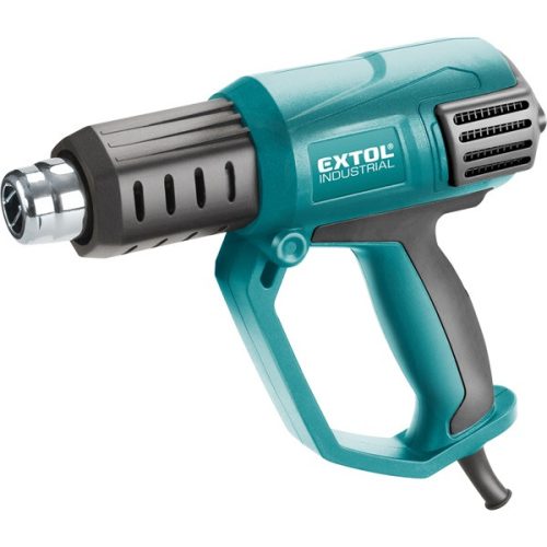 EXTOL INDUSTRIAL 8794800 hőlégfúvó, 2000W két fokozatú, 1000W/2000W, 50/650°C, 250/500 L/perc, kofferban, tartozékokkal ( 8794800 )