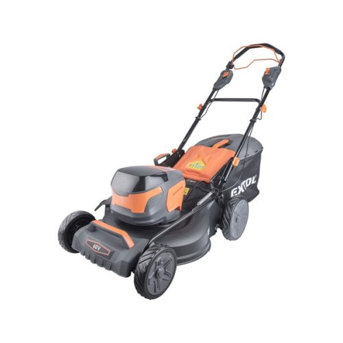 EXTOL INDUSTRIAL 8795721 akkus fűnyírógép, önjáró, szénkefementes, 60V (1600W),  AKKU és TÖLTŐ NÉLKÜL! ( 8795721 )