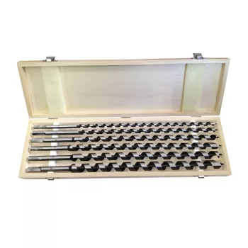   EXTOL PREMIUM 8801292 fafúró klt. 6 db, 10-12-14-16-18-20×460mm, csavaros heggyel, hatszög befogás; fa dobozban ( 8801292 )
