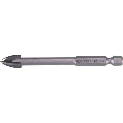 EXTOL PREMIUM 8801890 fúró üvegre, kerámiára és csempére, keményfém lapkás; 10×90mm, 1/4" hatszög befogás ( 8801890 )