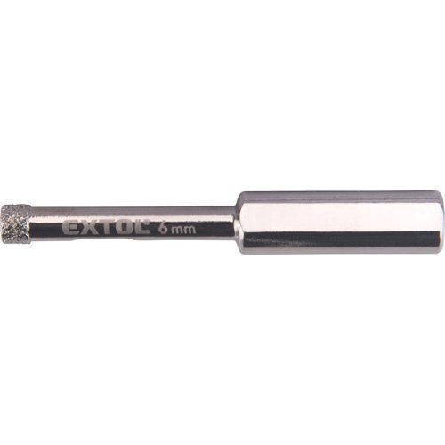 EXTOL PREMIUM 8801977 körkivágó üvegre, kerámiára  és csempére, gyémánt vágóél; 6×65mm, fúrógépbe fogható ( 8801977 )