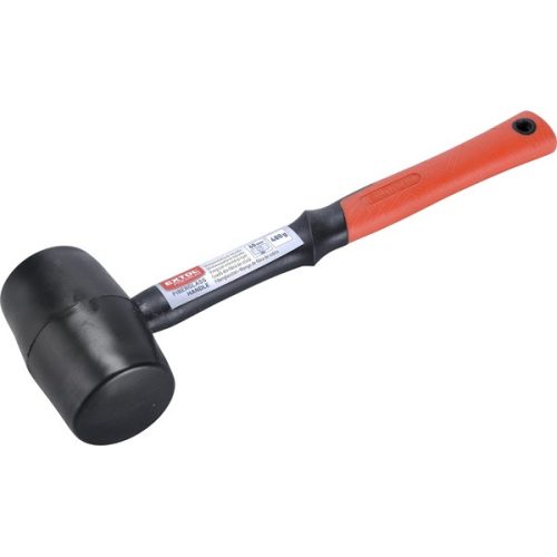 EXTOL PREMIUM 8811104 gumikalapács üvegszálas nyéllel, fekete gumi ; 70 mm, 0,68 kg ( 8811104 )