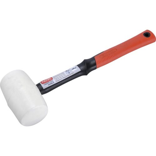 EXTOL PREMIUM 8811114 gumikalapács üvegszálas nyéllel, fehér gumi ; 70 mm, 0,68 kg ( 8811114 )