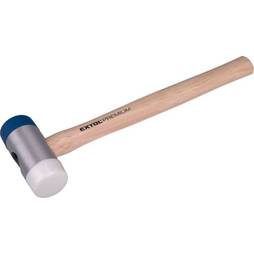 EXTOL PREMIUM 8811121 gumikalapács (illesztő kalapács) fa nyéllel, cserélhető gumi fejek; 40 mm, 32 cm ( 8811121 )