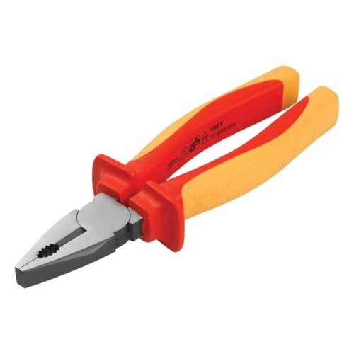 EXTOL PREMIUM 8813172 kombinált fogó, 200mm, szigetelt,1000V VDE, DIN ISO 5746, CV, duál piros/sárga nyél, akasztós szerszámtartó ( 8813172 )
