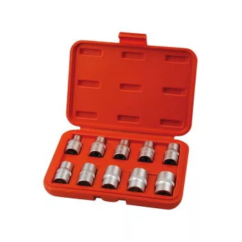   EXTOL PREMIUM 8818128 bitdugófej klt. belső, 10db, TORX,  1/2"×38mm (E8-10-11-12-14-16-18-20-22-24), CrV/S2 ( 8818128 )