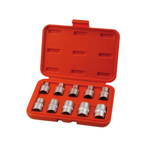 EXTOL PREMIUM 8818128 bitdugófej klt. belső, 10db, TORX,  1/2"×38mm (E8-10-11-12-14-16-18-20-22-24), CrV/S2 ( 8818128 )