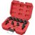 EXTOL PREMIUM 8818141 csavarkiszedő klt. TWIST; 3/8" befogás, 9db fej: 10, 11, 12, 13, 14, 15, 16, 17, 19mm, 1 db kiütőrúd, CrMo, műanyag kof. ( 8818141 )