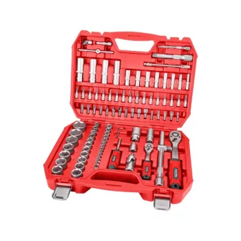   EXTOL PREMIUM 8818337 dugókulcs klt., CV., racsnis 45fog ; 1/4" és 1/2", 94db, 4-32mm, 32db bit(lapos, kereszt,imbusz,torx), gyertyakulcs16&21 ( 8818337 )