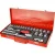 EXTOL PREMIUM 8818365 dugókulcs klt., CV., racsnis 45fog ; 1/2" 24db, 10-32mm, fém doboz ( 8818365 )