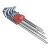 EXTOL PREMIUM 8819412 torx kulcs klt. 9db, extra hosszú; T10-T50, hosszú szár: tömör, rövid szár: lyukas, CV., 90-225mm ( 8819412 )