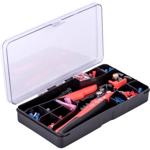 EXTOL PREMIUM 8831126 vezeték csupaszító (blankoló) és krimpelő fogó klt., 231 db, automata: 0,2-6 mm2, 205mm, CR12MoV ( 8831126 )