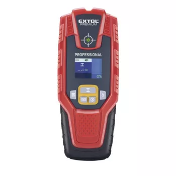   EXTOL PREMIUM 8831321 digitális detektor, rejtett fém (vas, réz, alu) és fa tárgyak, illetve feszültség alatti vezeték keresésére, LCD kijelző ( 8831321 )