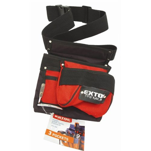 EXTOL PREMIUM 8858001 szerszámtartó öv, 3+2 zseb, nylon szövet, műanyag csat ( 8858001 )