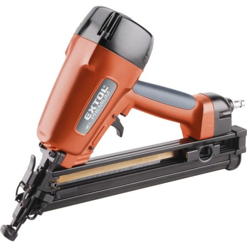 EXTOL PREMIUM 8865041 pneumatikus szögbelövő gép, szalagtáras szegekhez, üzemi nyomás: 4,9-8 Bar, csatlakozó: 1/4", 90 lövés/perc, 93,4l/perc ( 8865041 )
