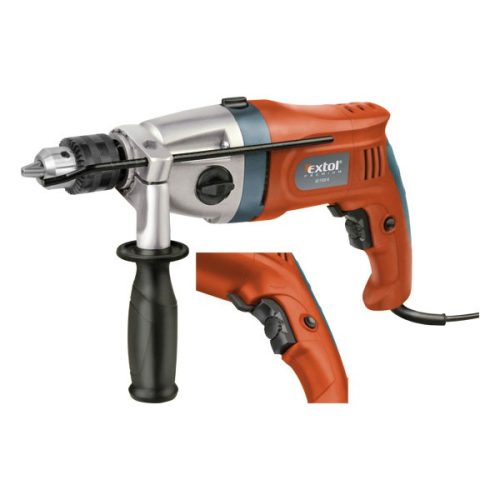 EXTOL PREMIUM 8890048 ütvefúrógép 1100W, 13mm kulcsos tokmány, 2 fokozatú, max. 3000 1/min., ID 1100 K ( 8890048 )