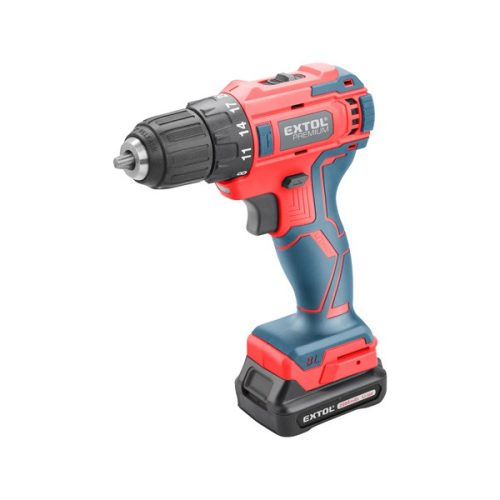 EXTOL PREMIUM 8891152 akkus fúrócsavarozó, 12V, szénkefe mentes, Li-ion, 1db akku, 1db töltő, 2000 mAh; 35Nm ( 8891152 )