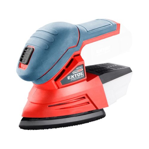 EXTOL PREMIUM 8891845 akkus delta csiszoló, Share20V, 20V, Li-ion, AKKU és TÖLTŐ NÉLKÜL, 123×95 mm, ford.: 11.000 f/perc ( 8891845 )