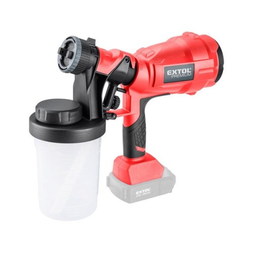 EXTOL PREMIUM 8891863 akkus festékszóró gép, Share20V, 20V, Li-ion, AKKU és TÖLTŐ NÉLKÜL 700 ml/perc ( 8891863 )