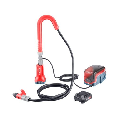 EXTOL PREMIUM 8891930 akkus esővíz (hordóürítő) szivattyú, kivezetőcsővel, Share20V, 80W, szállító telj: 1,9 m3/h, Li-ion, 1db akku+töltő ( 8891930 )