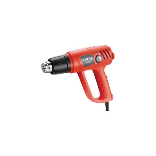 EXTOL PREMIUM 8894801 hőlégfúvó, 2000W két fokozatú, 1000W/2000W, 50-450/90-650°C, 250/500 L/perc, kofferban, tartozékokkal ( 8894801 )