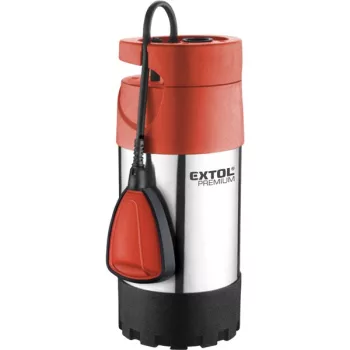   EXTOL PREMIUM 8895008 búvárszivattyú tiszta vízhez, úszókapcsolóval, 1000W, INOX ház, szállító teljesítmény: 5,5m3/h, max. száll.40m ( 8895008 )