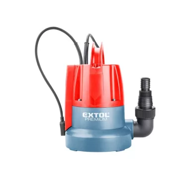  EXTOL PREMIUM 8895014 búvárszivattyú tiszta vízhez, szenzoros úszókapcsolóval, 400W, szállító teljesítmény: 8m3/h, max. száll. 7 m ( 8895014 )
