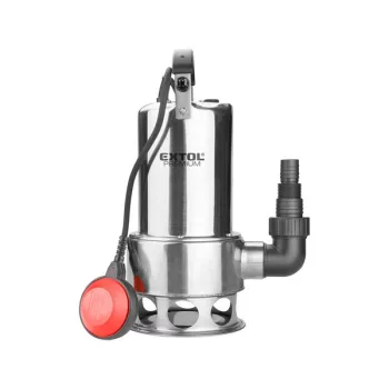   EXTOL PREMIUM 8895016 szennyvíz búvárszivattyú, úszókapcsolóval, 1100W,  INOX ház, szállító teljesítmény: 15 m3/h, max. száll. 9,5m ( 8895016 )