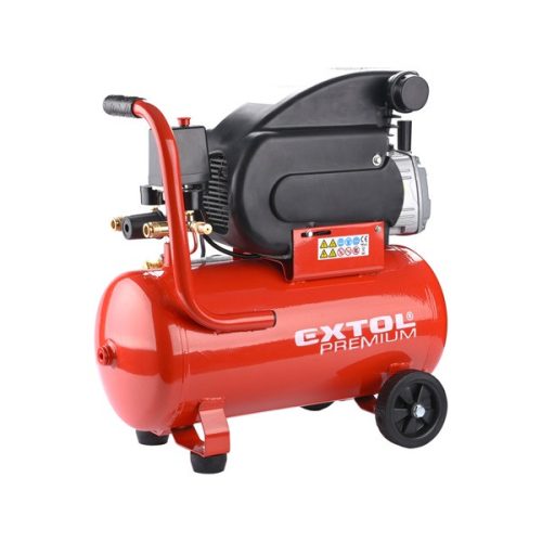 EXTOL PREMIUM 8895310 olajos légkompresszor, 1500W, 24l tartály, 8 bar; beszívott:200 l/min ( 8895310 )