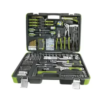   EXTOL CRAFT 918303 szerszámkészlet, CV., racsnis 45fog ; 1/4" és 1/2", 303 db, műanyag koffer ( 918303 )